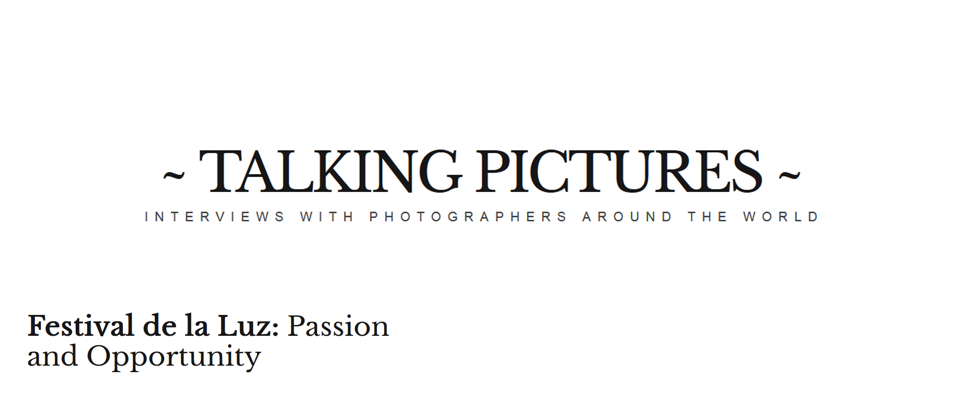 "Passion and Opportunity"